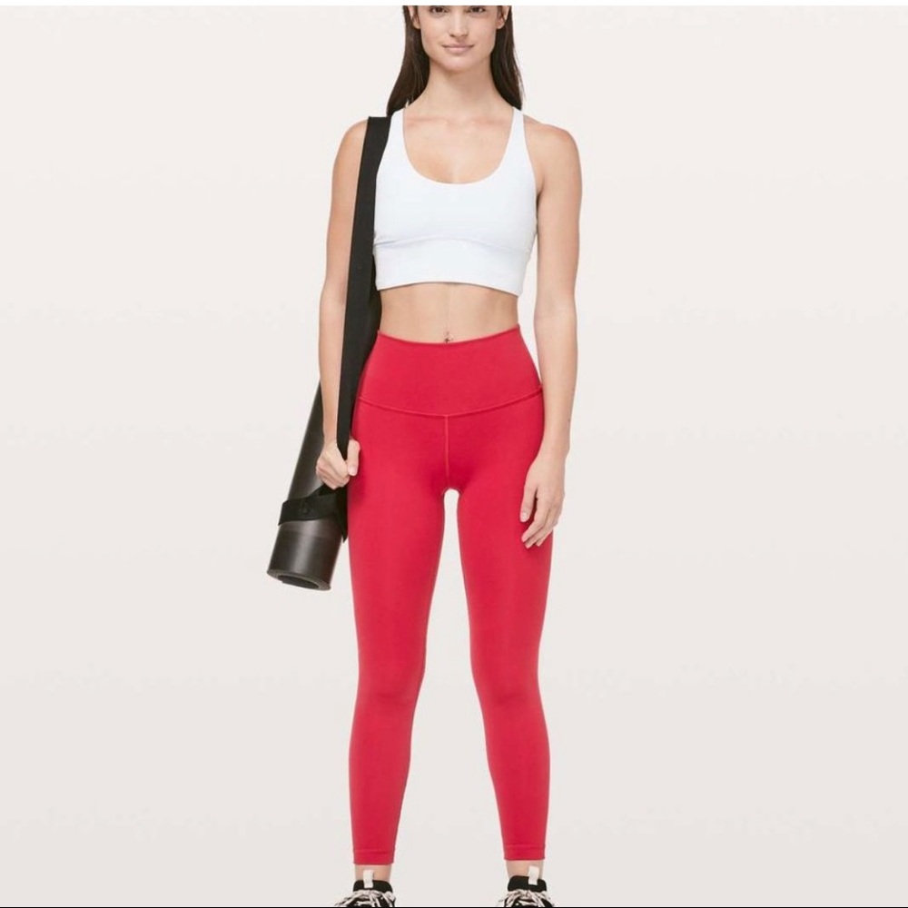 lululemon Luxtreme Wunder Under 7/8, Dark Red, Size 6